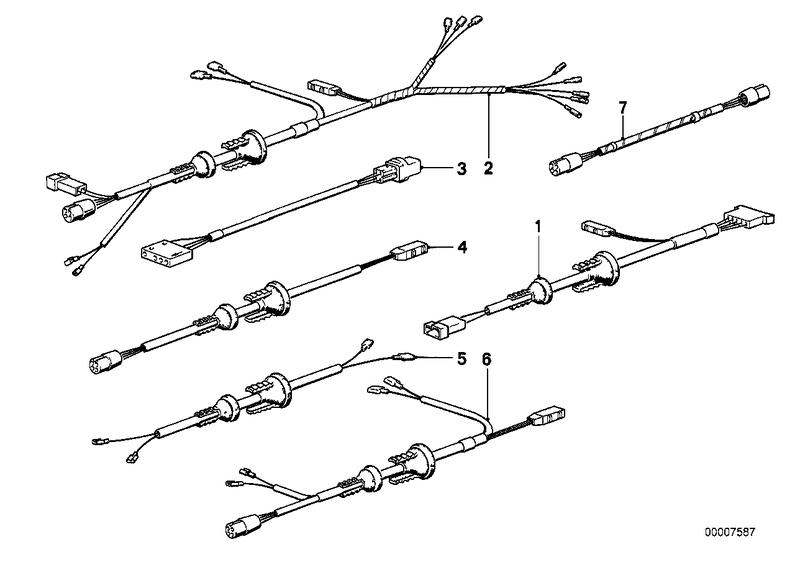 Kabelset elektrische buitenspiegel