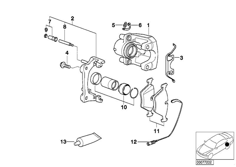 Remvoeringsensor achterrem