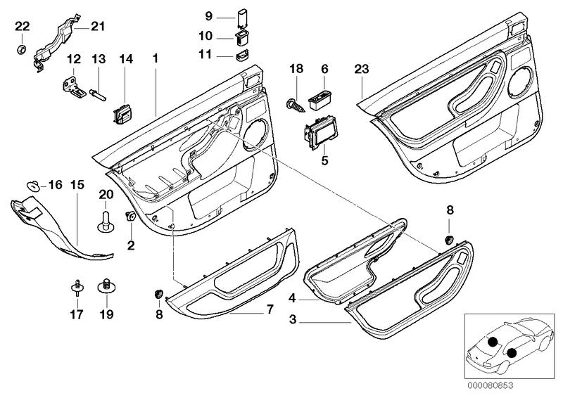 Portierbekleding, achter