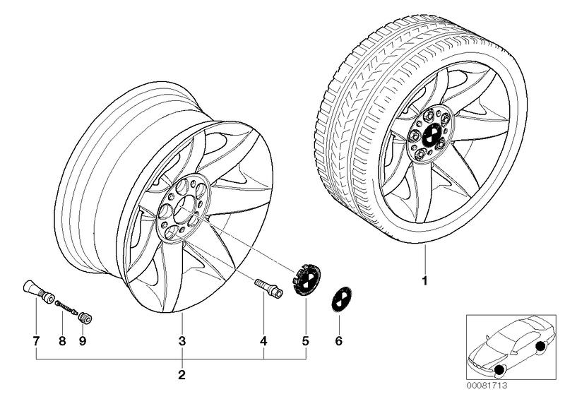 BMW wiel LM sterspaak 81