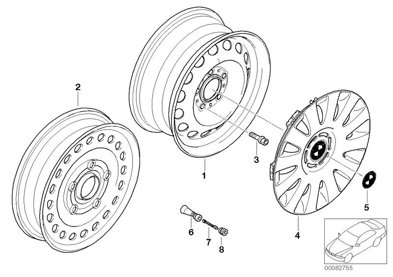 Velg stalen styl. 12