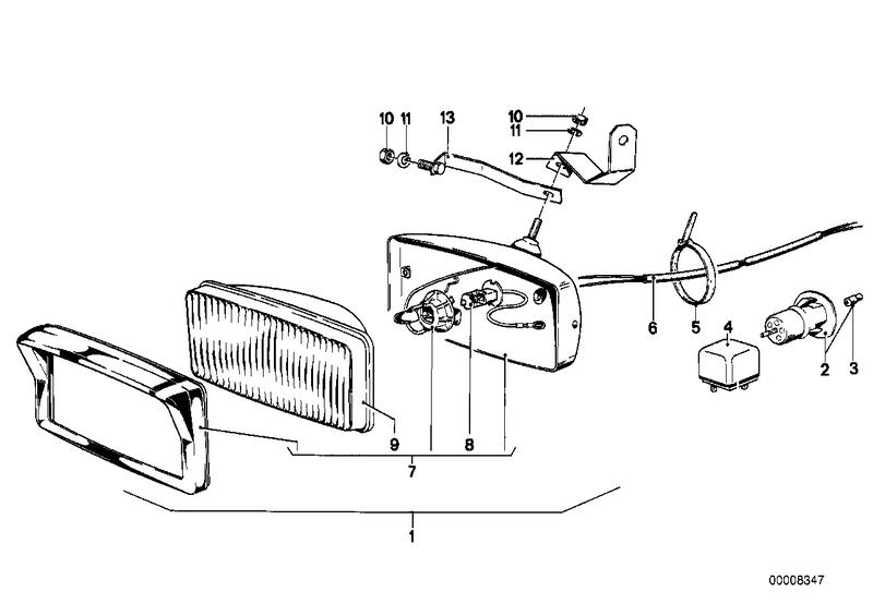 Inzetstel mistlamp