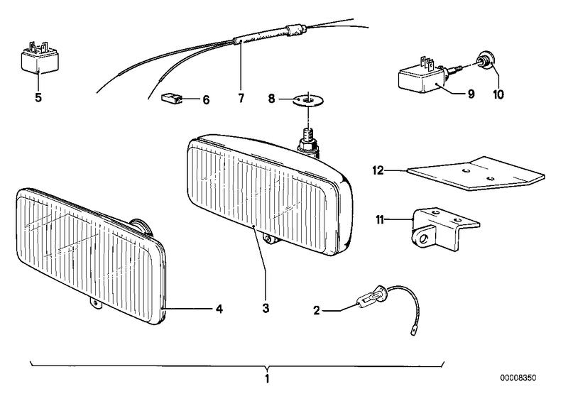 Inzetstel mistlamp