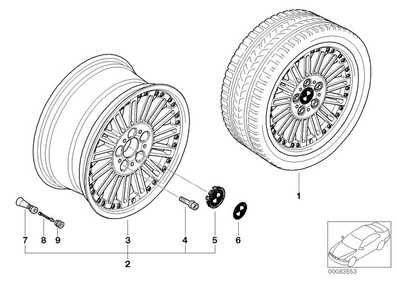 BMW compoundwiel radiale spaak 86