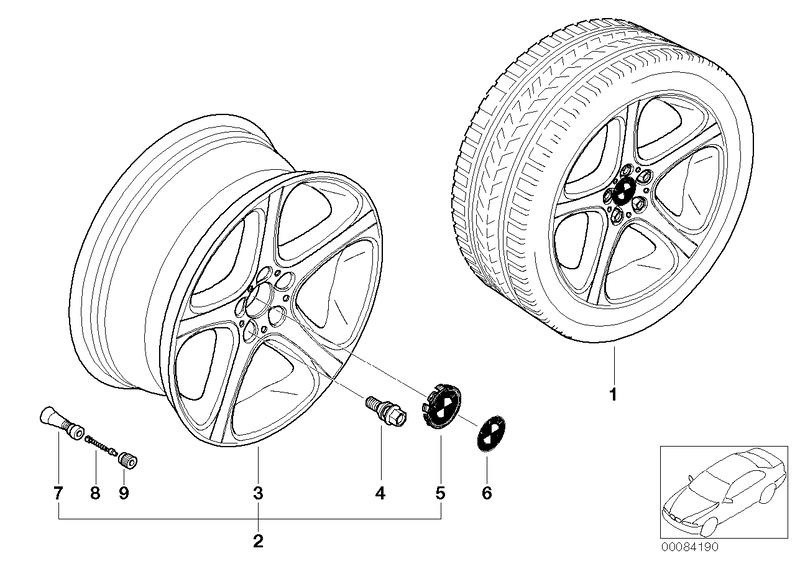BMW wiel LM sterspaak 87