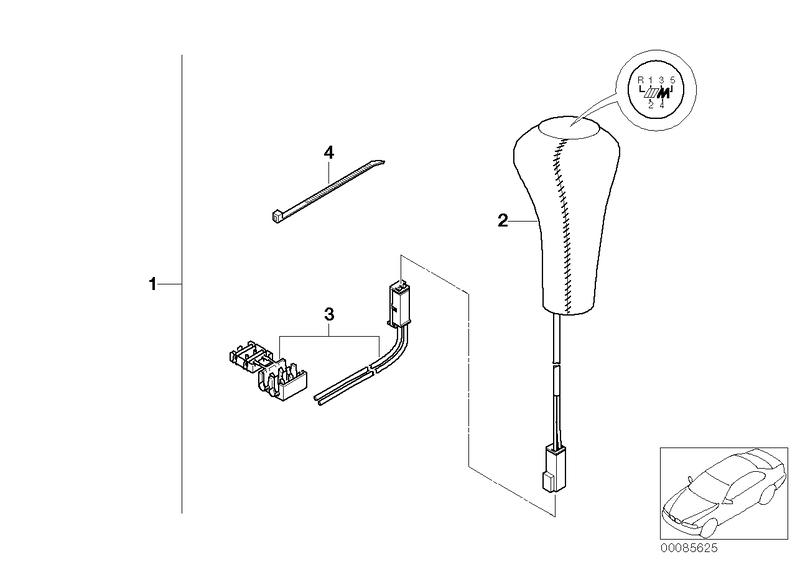 Extra set, schakelknop leer verlicht