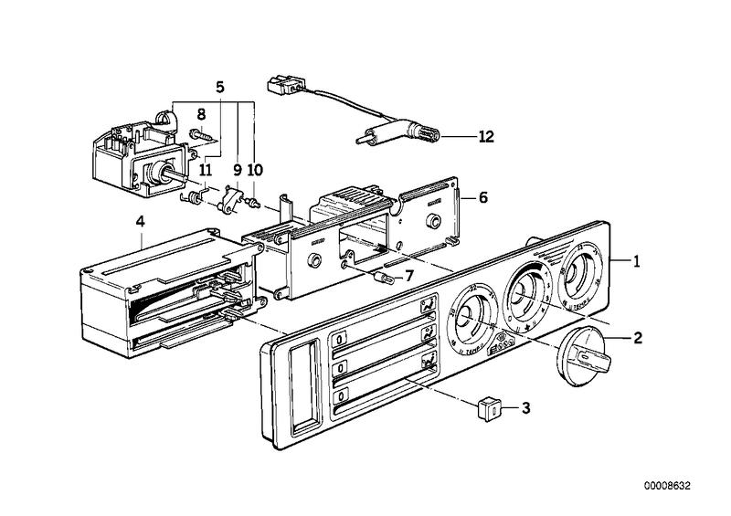 Verwarmingbediening zonder microfilter