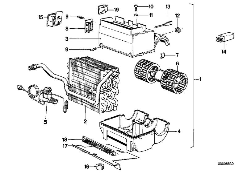 Airco-unit onderdelen