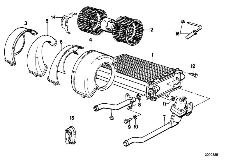 Radiator / luchtcompressor