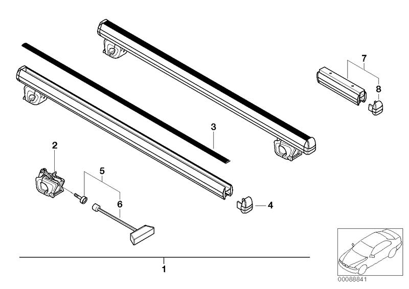 Railing/Dwarsdraagarm