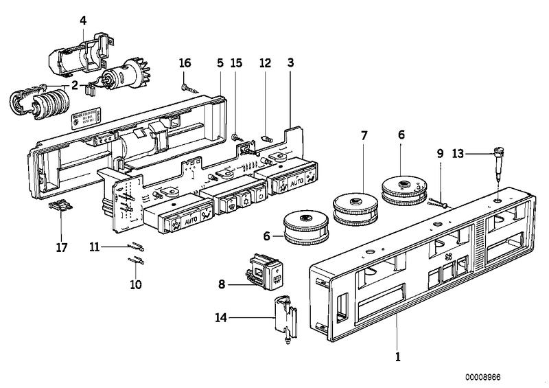 Bediening automatische airconditioning