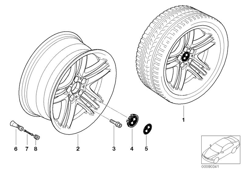 BMW wiel LM sterspaak 89