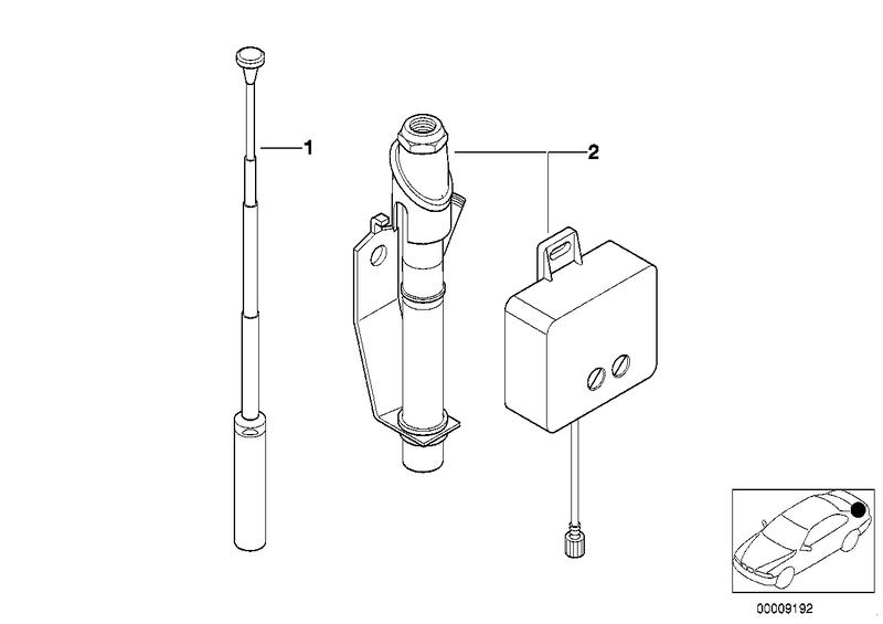 Taxi radio/telefonantenne