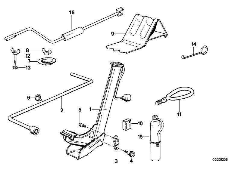 Boordgereedschap/Krik