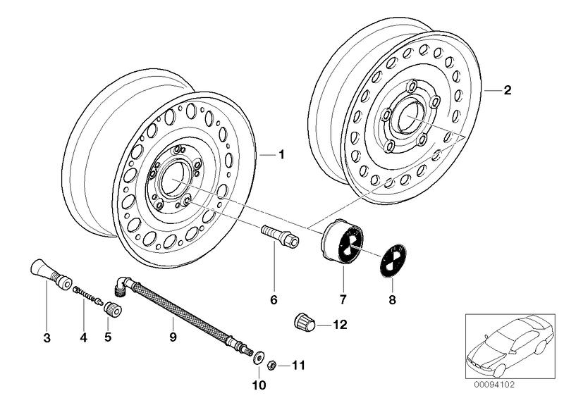 Velg stalen styl. 12