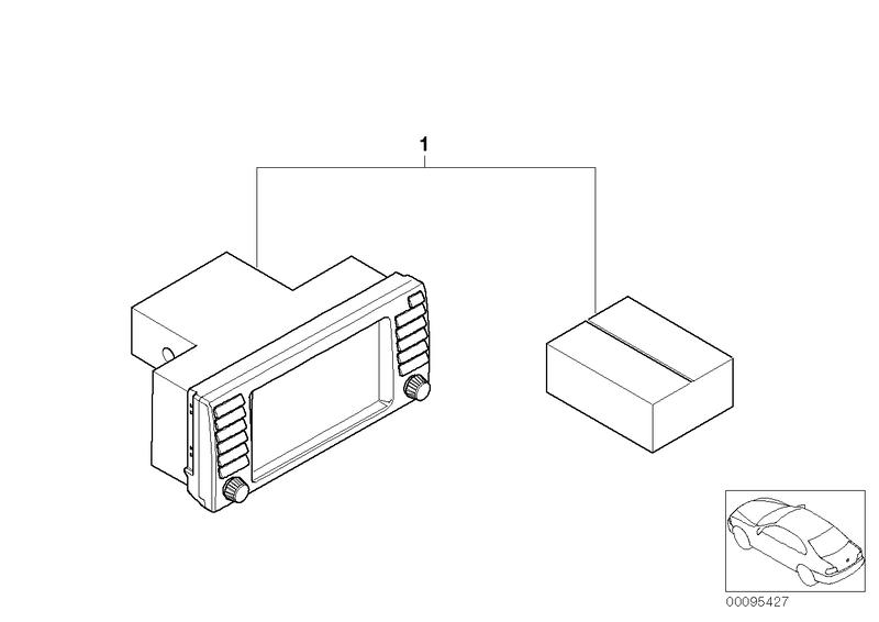 Ombouwset Wide Screen boordmonitor