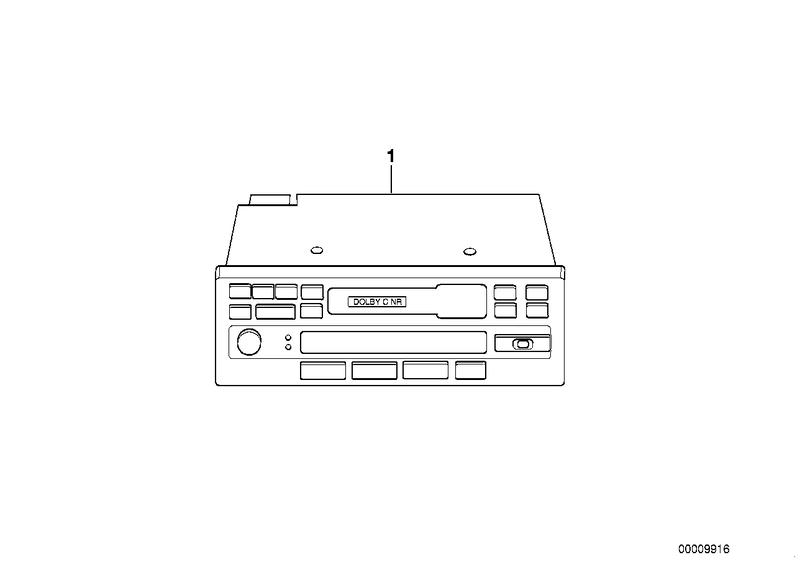 Cassette-radio met CD-besturing