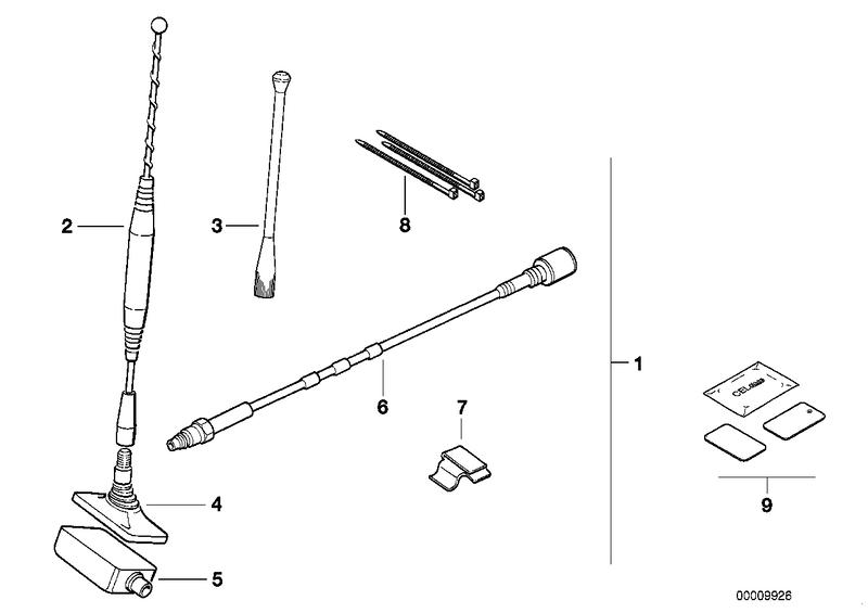 Extra set raamantenne