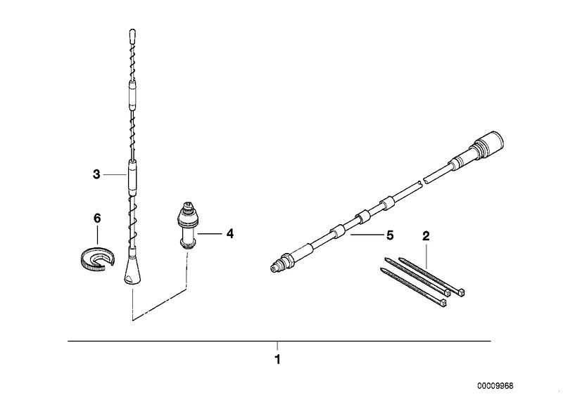 Na-inbouwset zijwandantenne